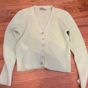 Pastel Green Zara Cardigan